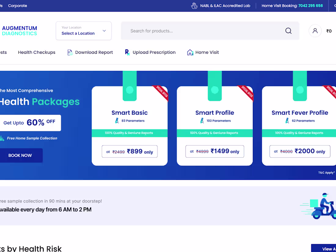 Cover image for Diagnostic Centre and Pathology Lab for Blood Test - Augmentum …