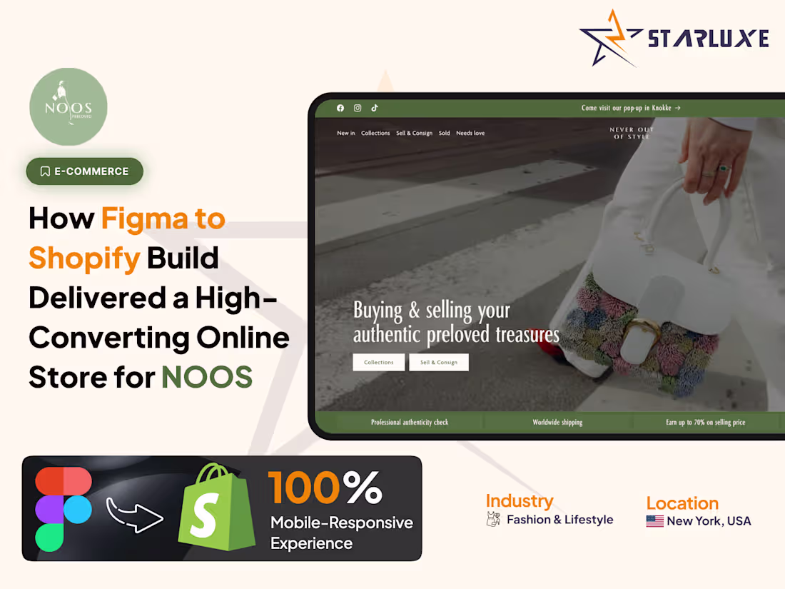 Cover image for NOOS| Figma To Shopify Store Development