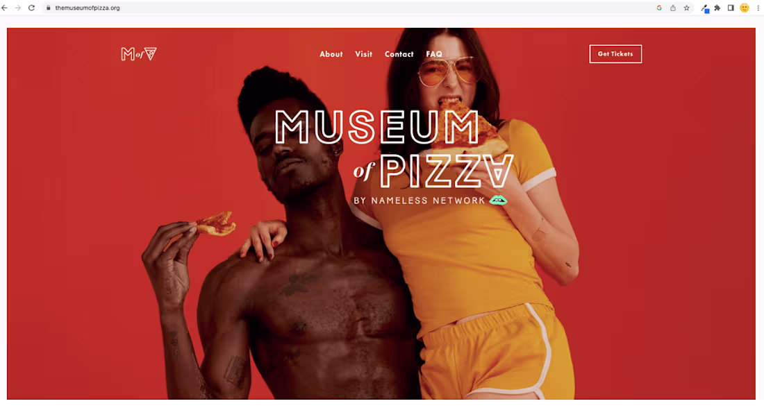 Cover image for Website Copy for The Museum of Pizza
