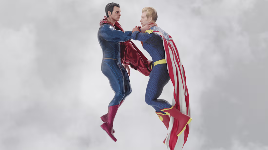 Cover image for Superman Vs Homelander animated video