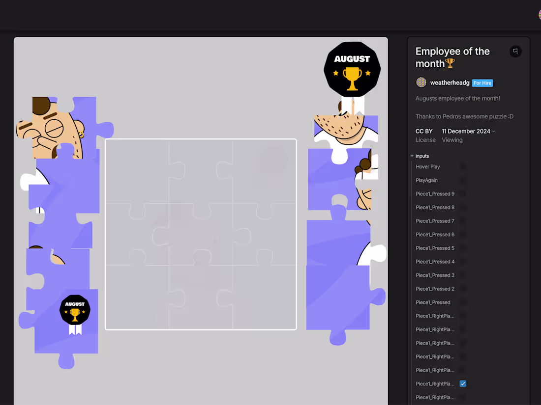 Cover image for Puzzle in Rive 