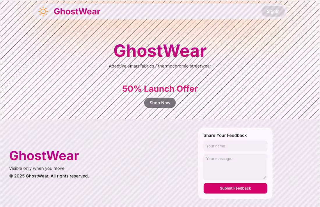 Cover image for Landing page intro !