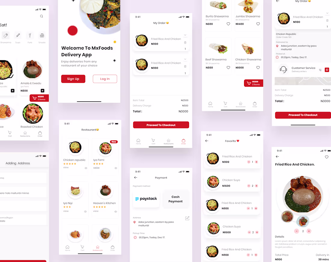 Cover image for Food Ordering mobile app