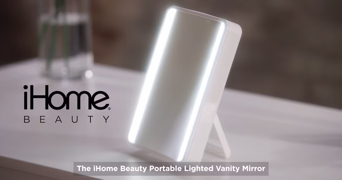 Cover image for iHome Beauty Vanity Portable Mirror & Speaker on Vimeo