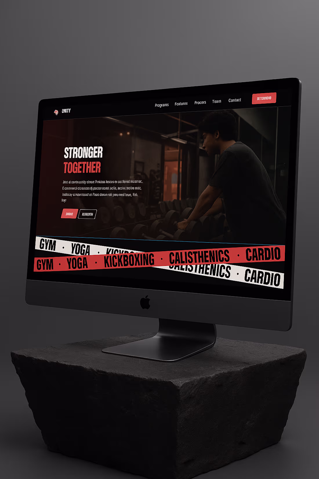 Cover image for Modern Fitness Website for Unity Gym