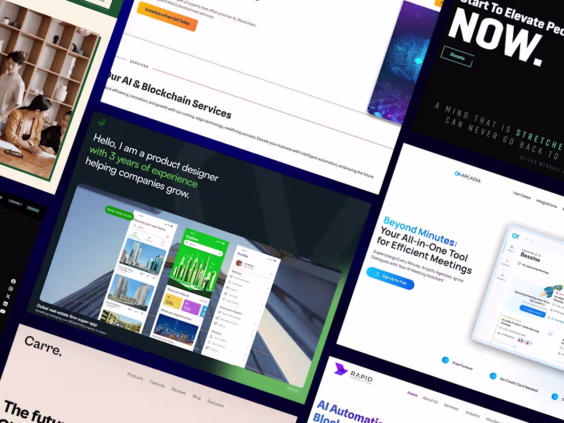Cover image for Custom Webflow 1 Page Website Development