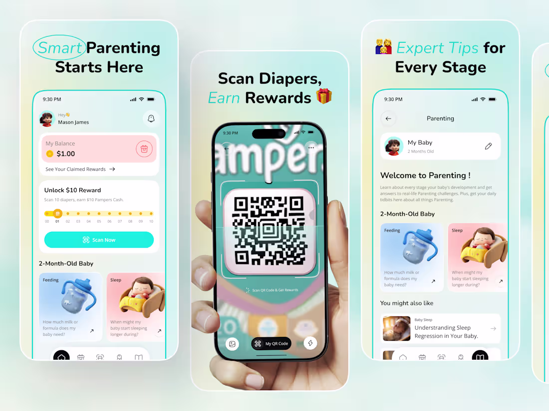 Cover image for App Store Screenshots – Baby Rewards App