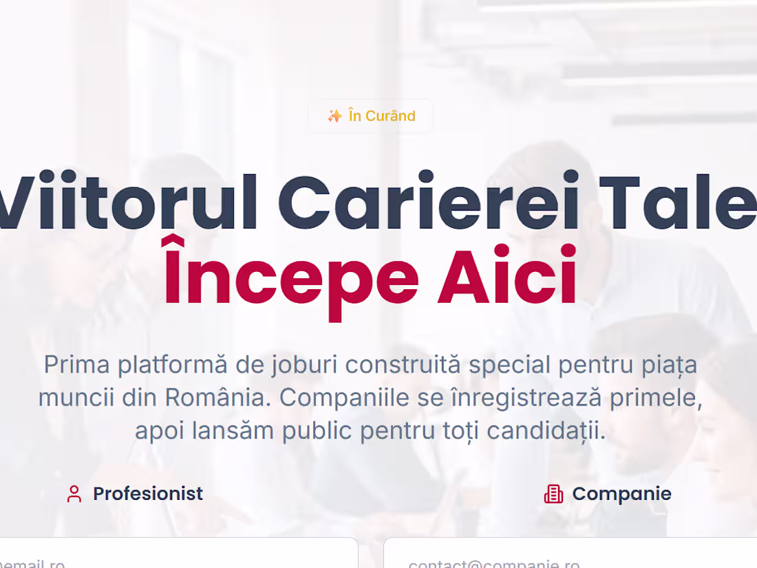 Cover image for Platforma de Joburi - În Curând