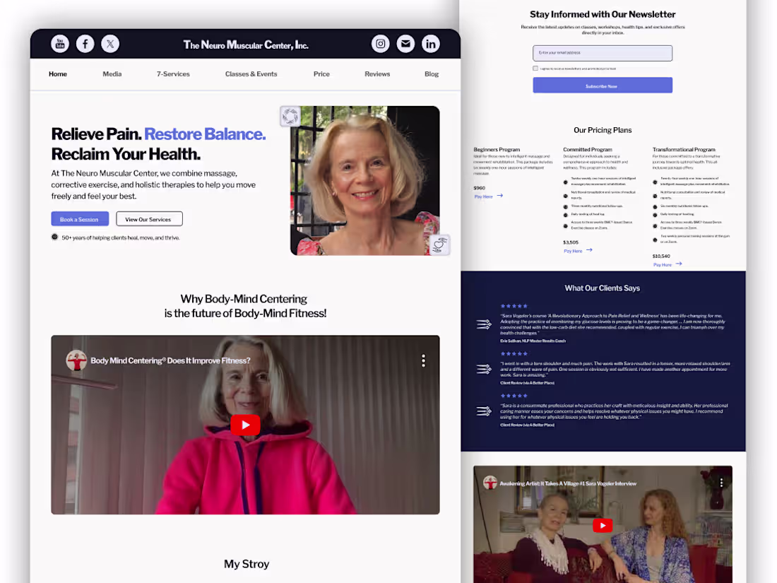 Cover image for THE NEUROMUSCULAR CENTER