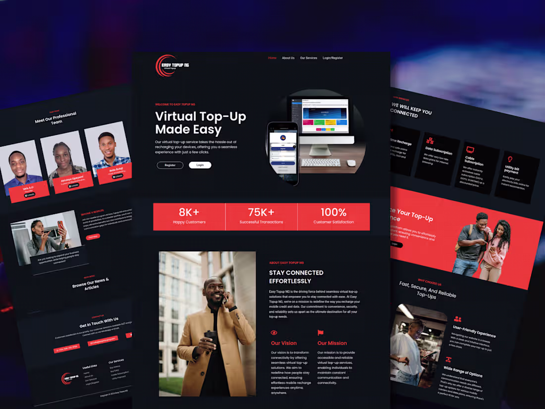 Cover image for Easy Topup NG: Virtual Top-Up & Digital Payments Platform