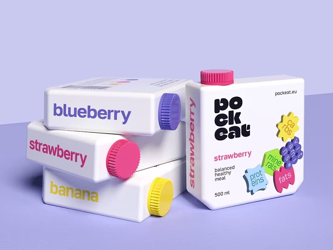 Cover image for Pockeat Drink Identity&Packaging :: Behance