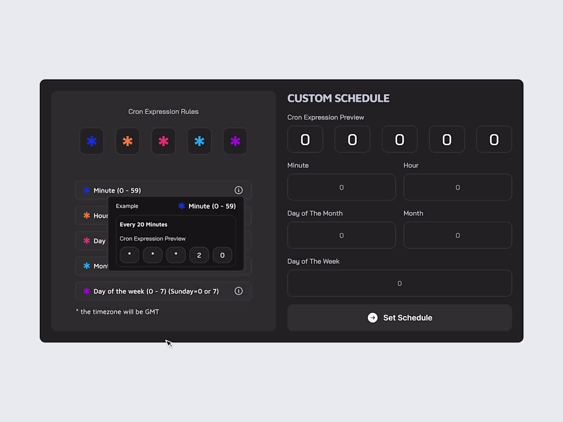 Cover image for Cron Schedule Screen
