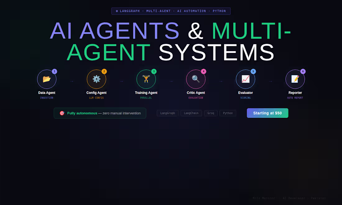 Cover image for AI Agents and Multi-Agent Systems using LangGraph