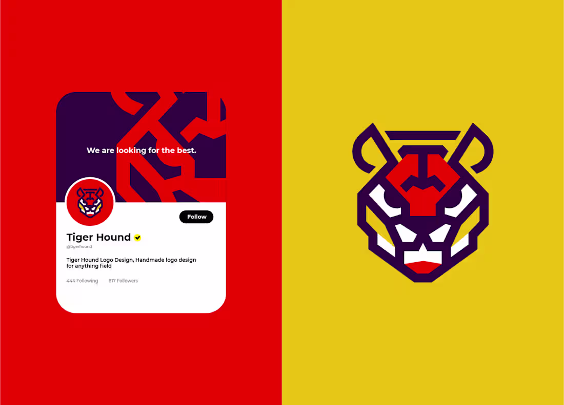 Cover image for Tiger Hound Logo Design