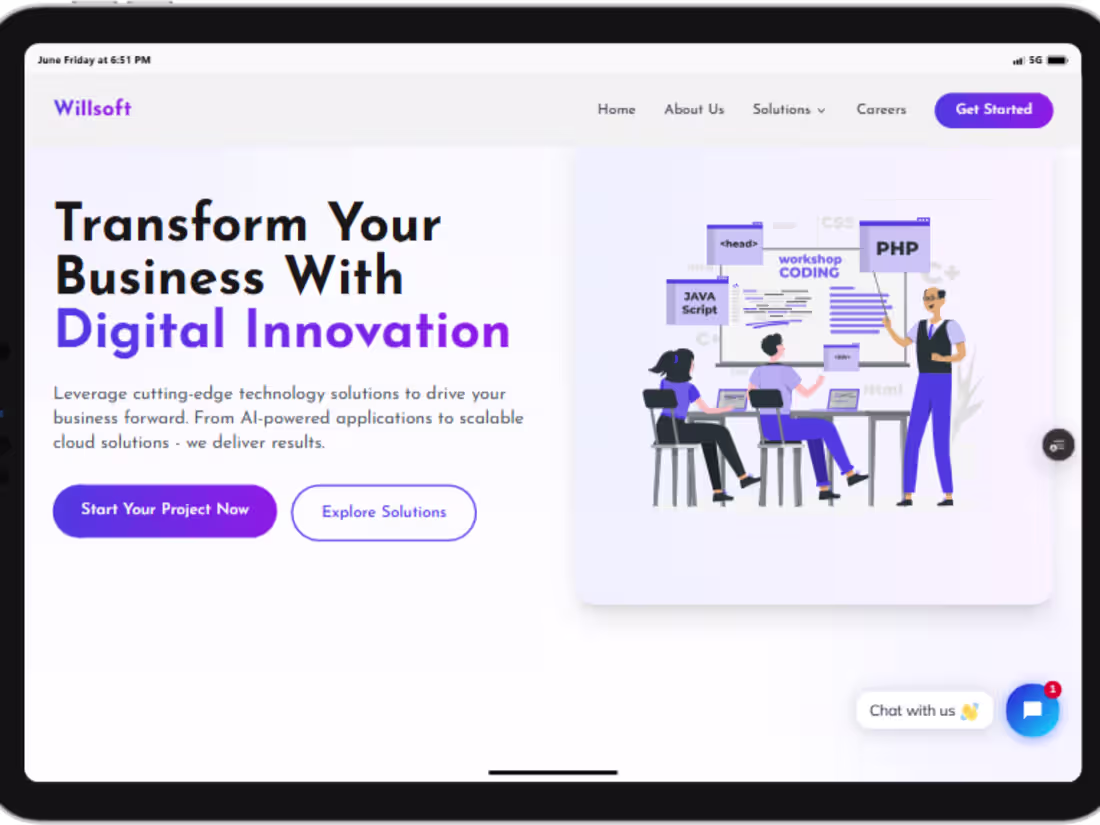 Cover image for Willsoft Technologies - My Company Website
