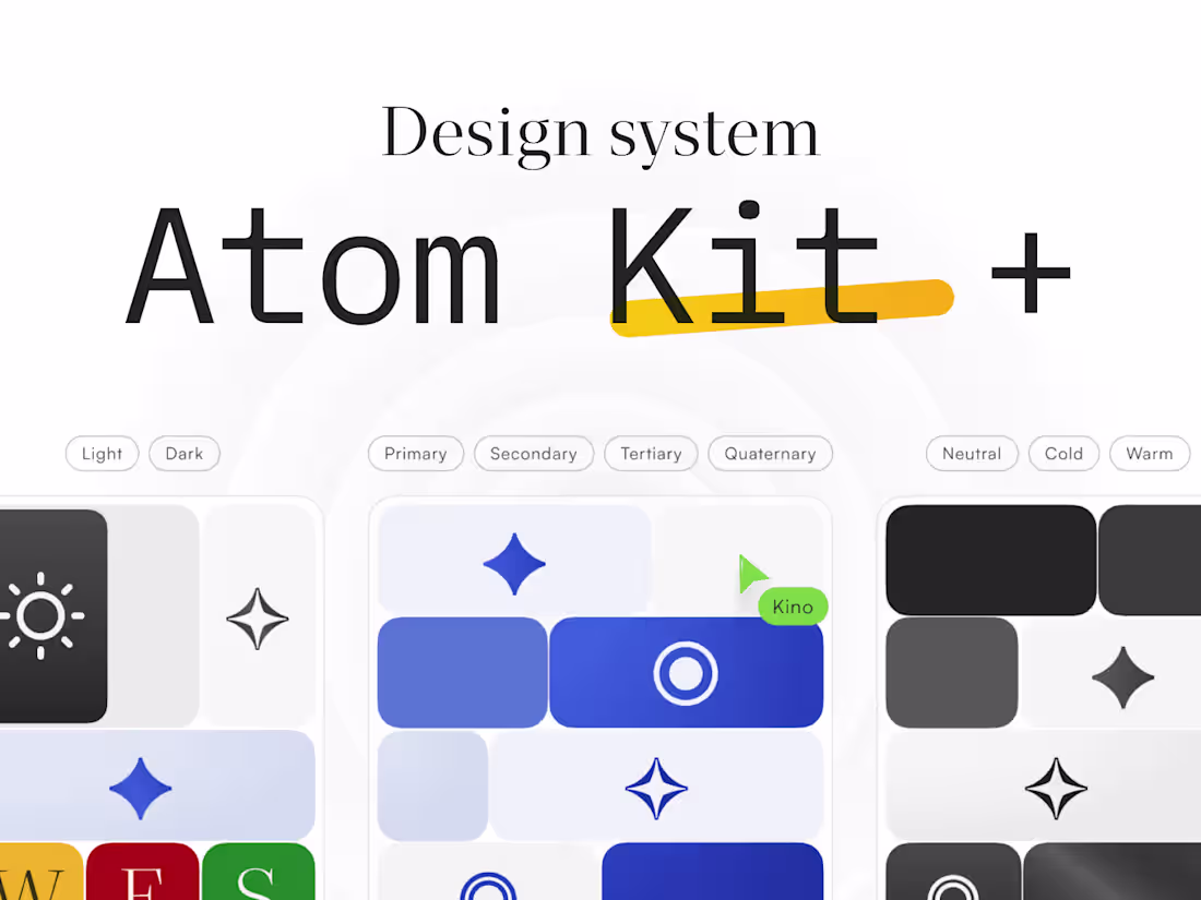 Cover image for ⚛️ Design system | Atom Kit +