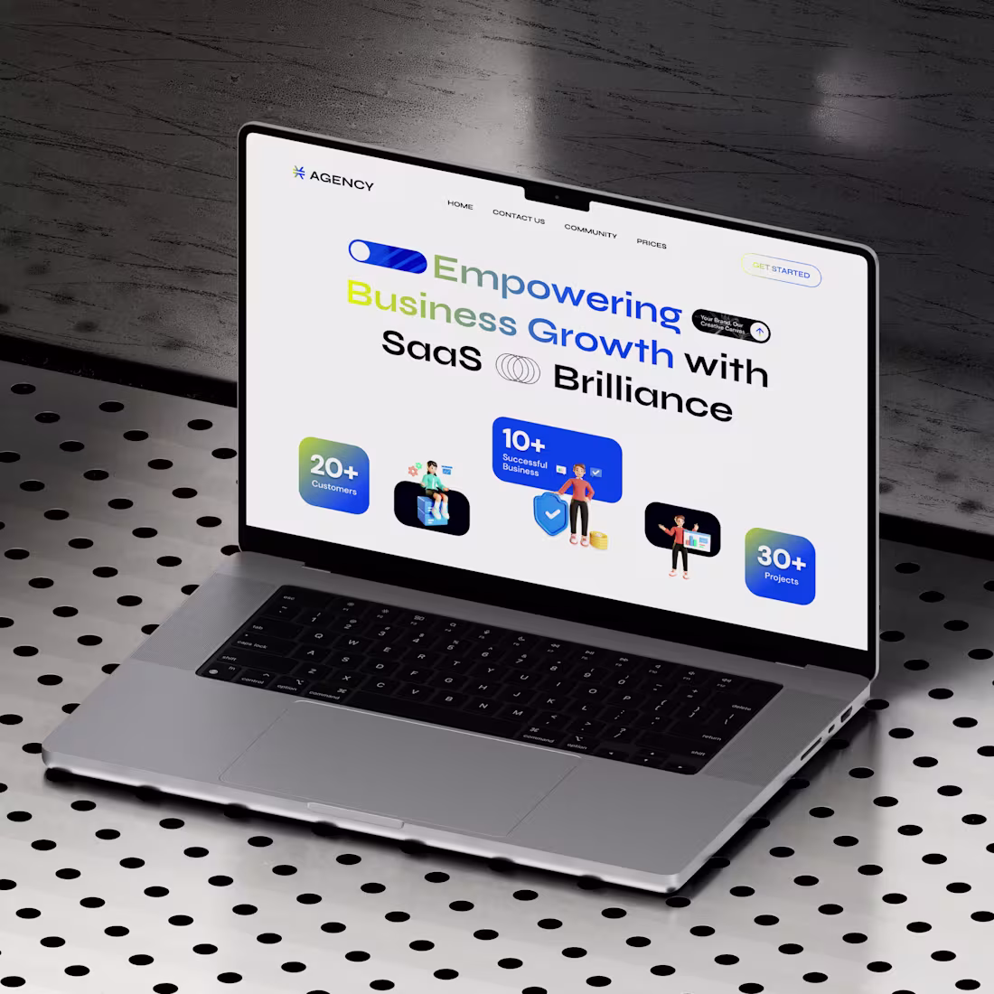 Cover image for Agency SaaS Landing Page Design