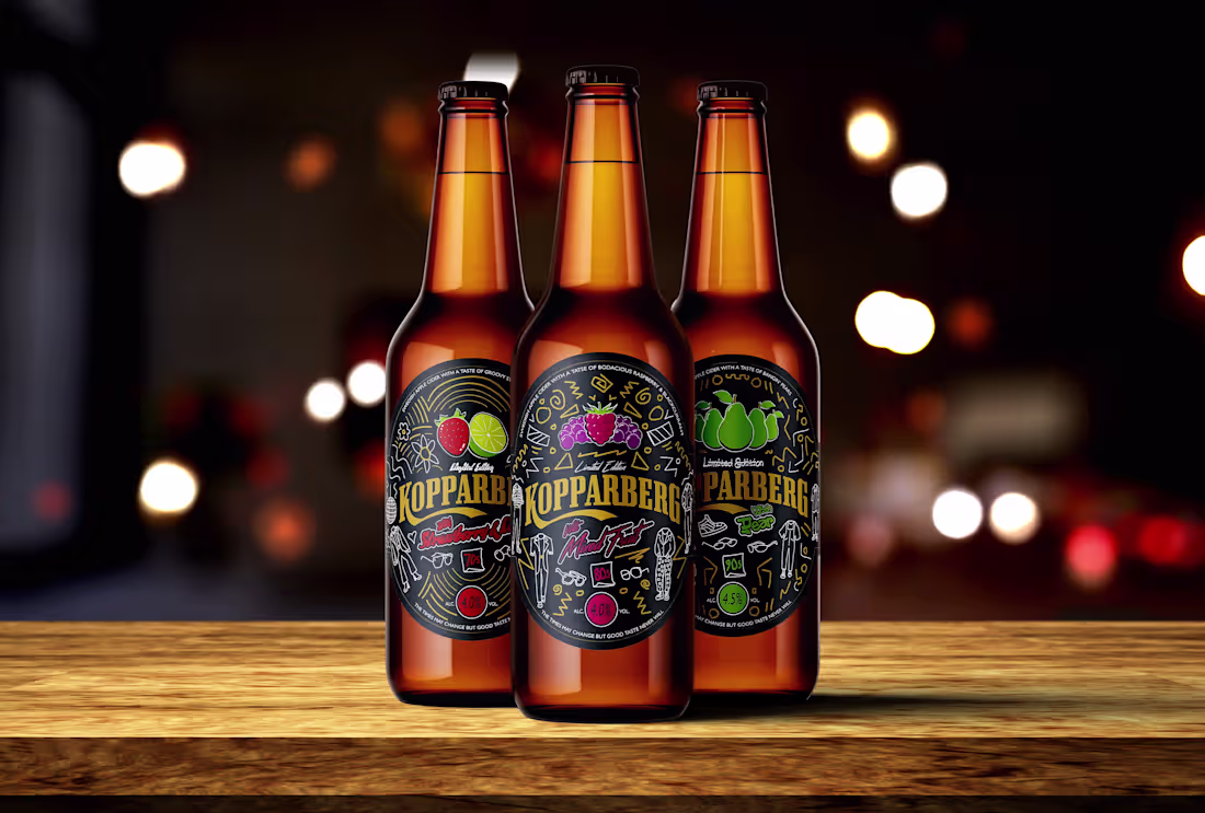 Cover image for In 2021, I created some limited edition labels for Kopparber...