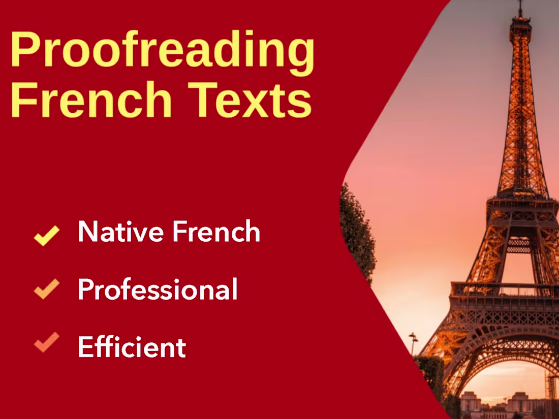 Cover image for French Grammar Proofreading