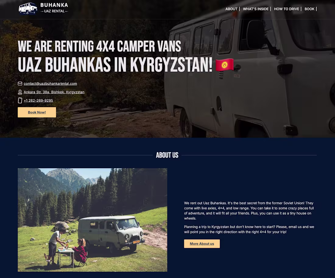 Cover image for Full-Stack Business Project(UAZ Buhanka Rental) | Next.js 16...