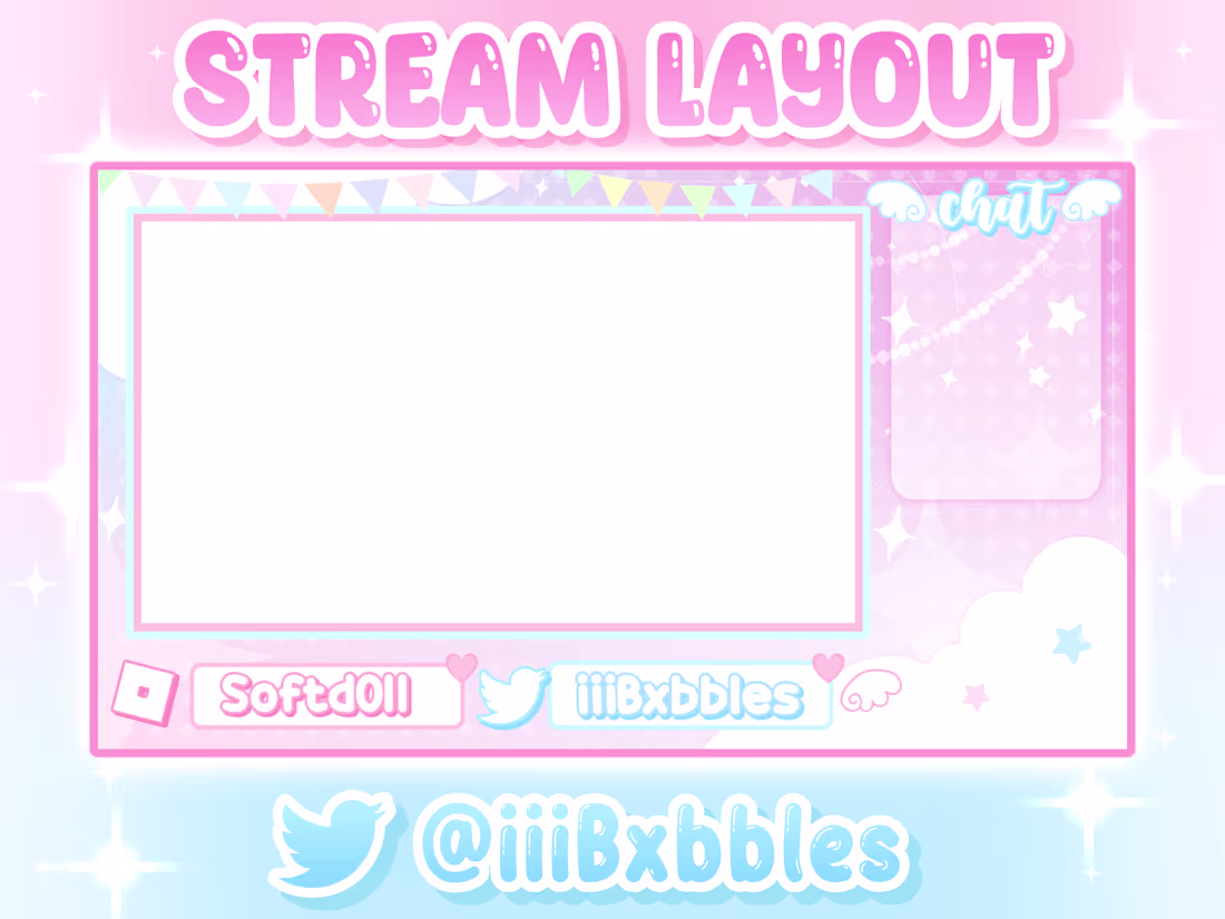 Cover image for 💖 Stream Layout Commission 🌷