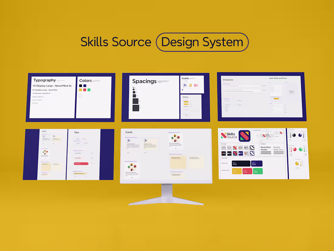 Cover image for Design System & Visual Identity for a Matching IT Agency 
