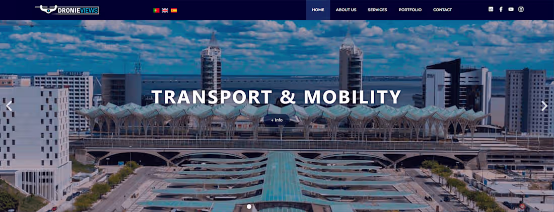 Cover image for Dronie Views - Aerial Photography Web & Branding