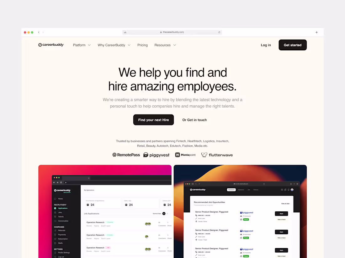 Cover image for Website Landing Page UI Design