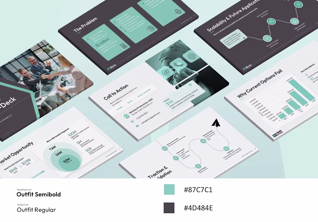 Cover image for Recently crafted this modern investor pitch deck — blending ...