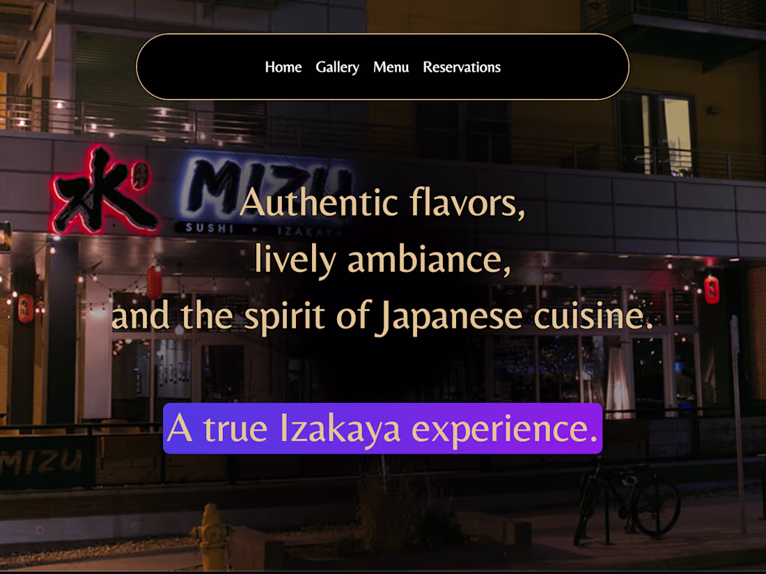 Cover image for Mizu Izakaya