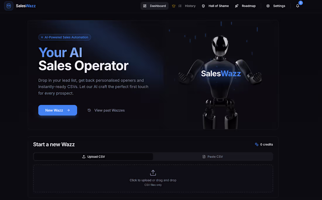 Cover image for saleswazz.com (https://saleswazz.com) SalesWazz is an AI-dri...