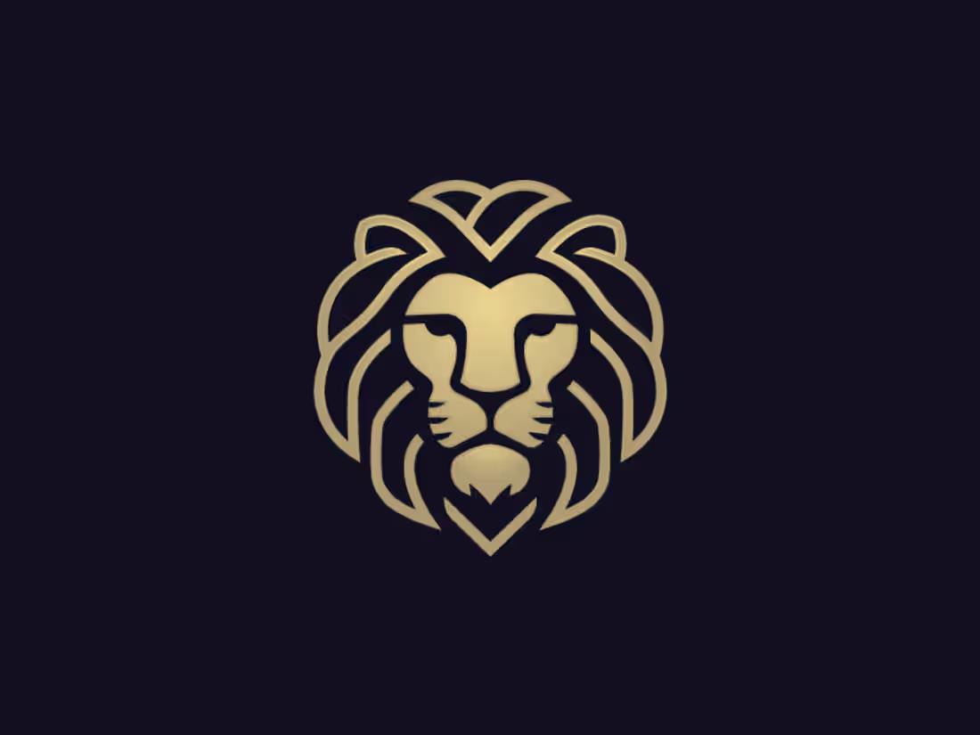 Cover image for strong and stylish lion head logo
