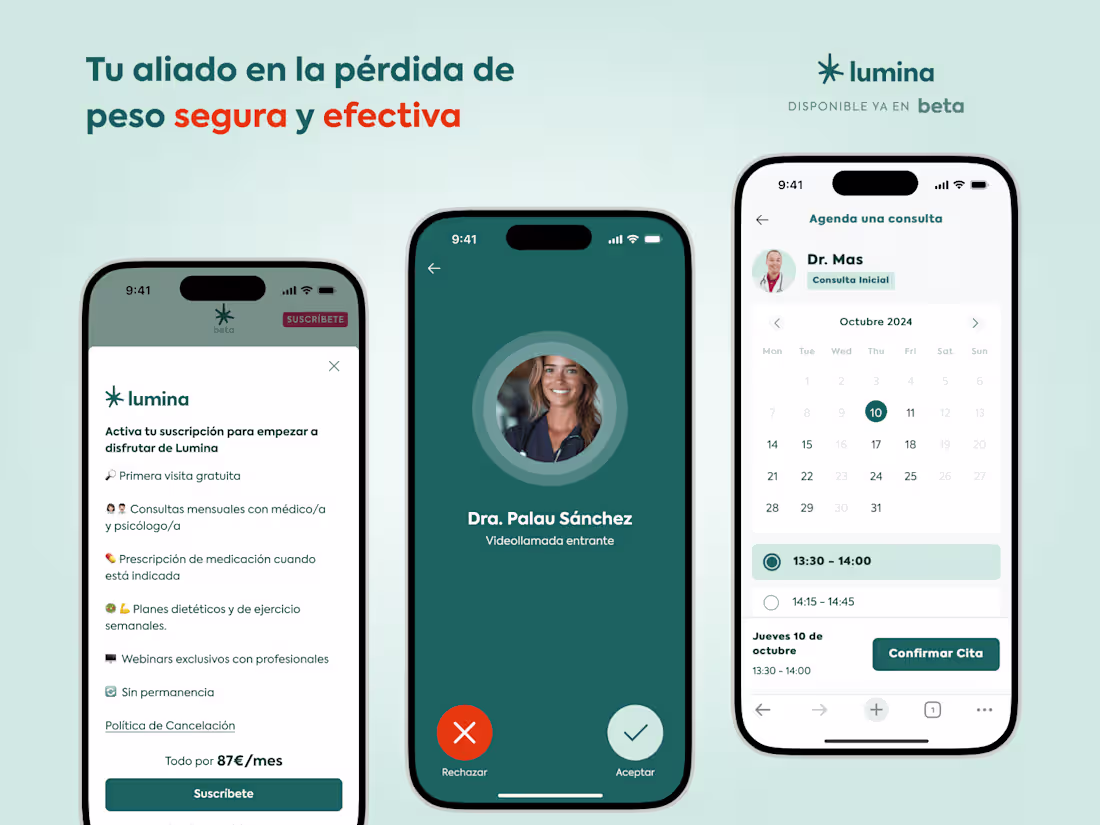 Cover image for Lumina, a weight-loss health service