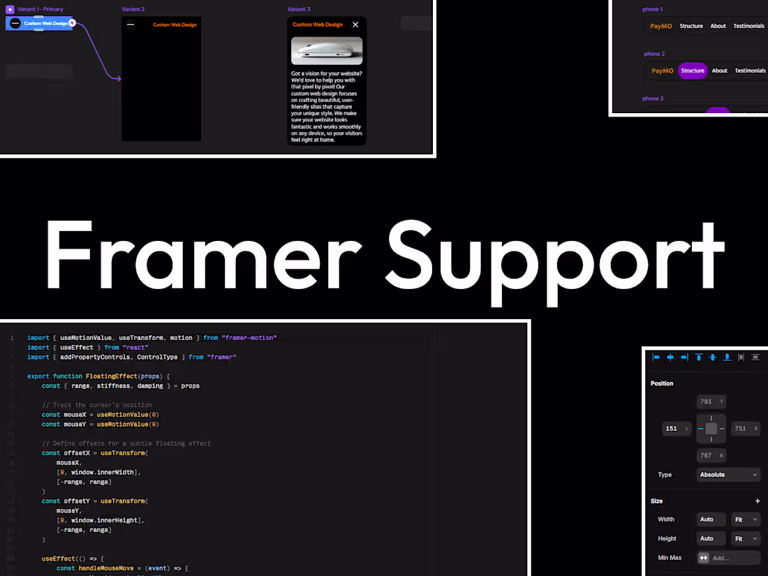 Cover image for Website Made Simple | Framer Fixes and Customizations