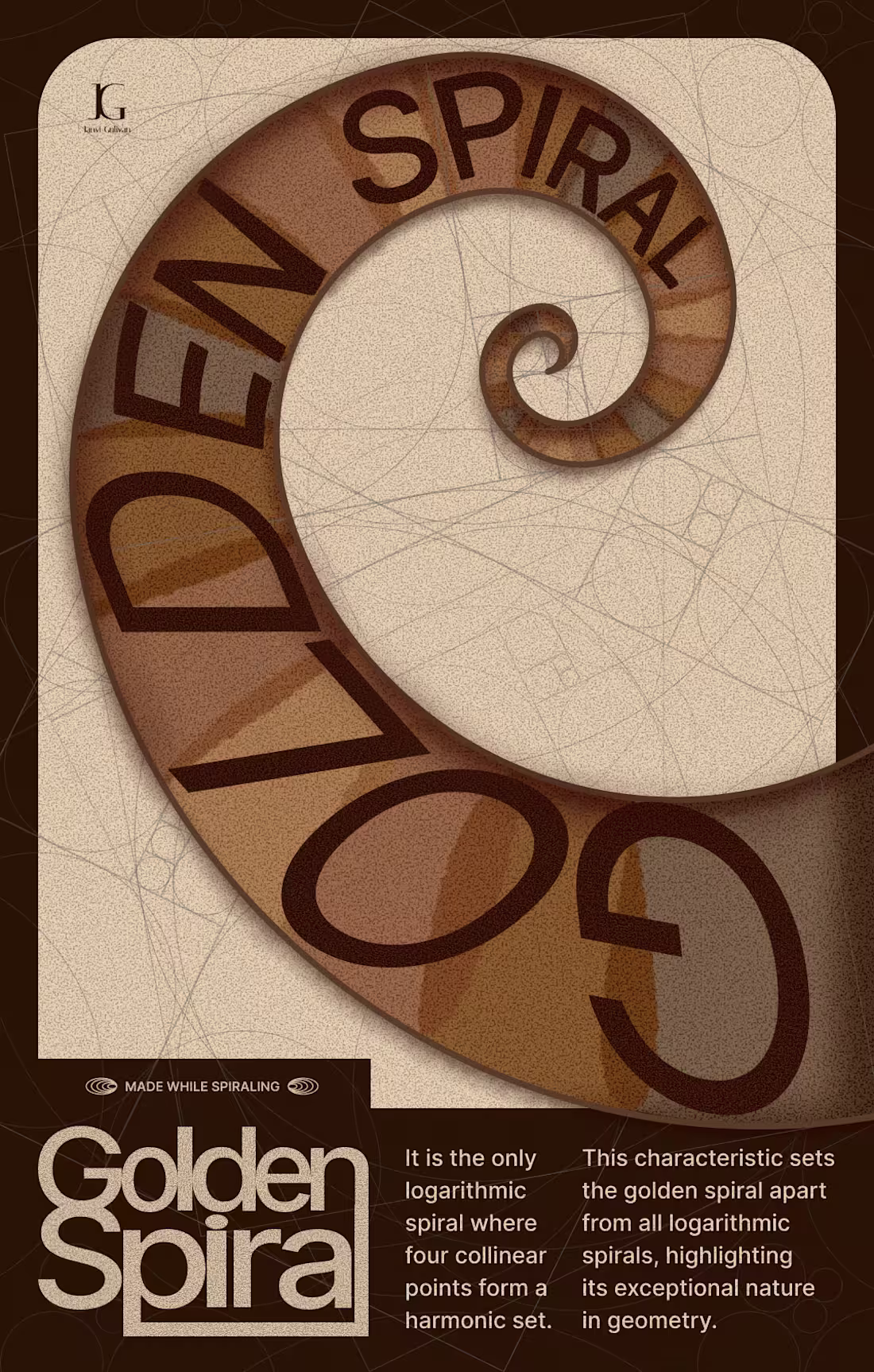 Cover image for Golden Spiral Poster Design