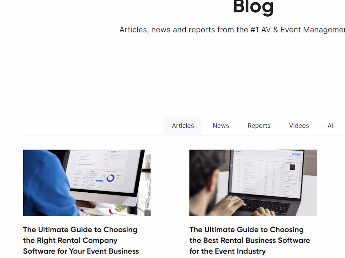 Cover image for Blog example which increased Rentman's SERP positions