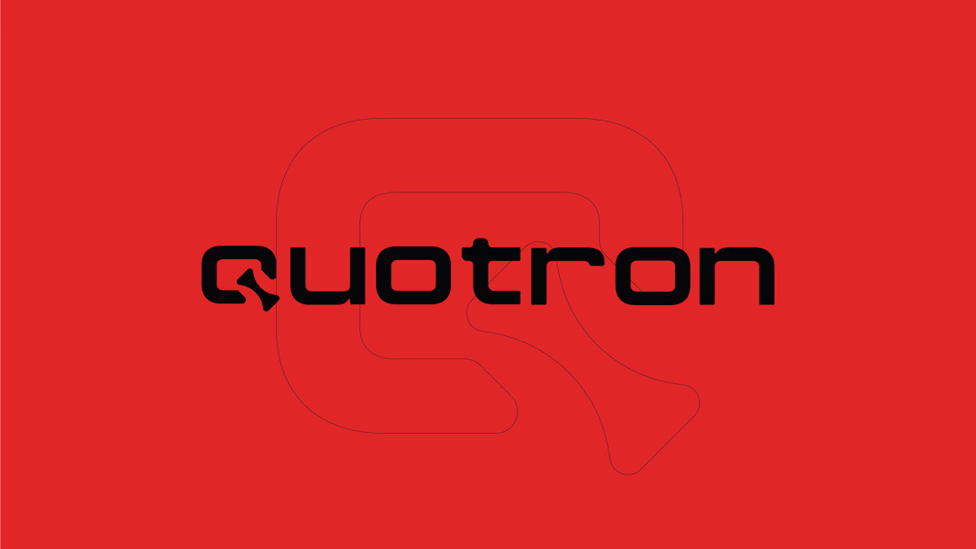Cover image for Sharing a recent logo concept for Quotron. This is a combina...