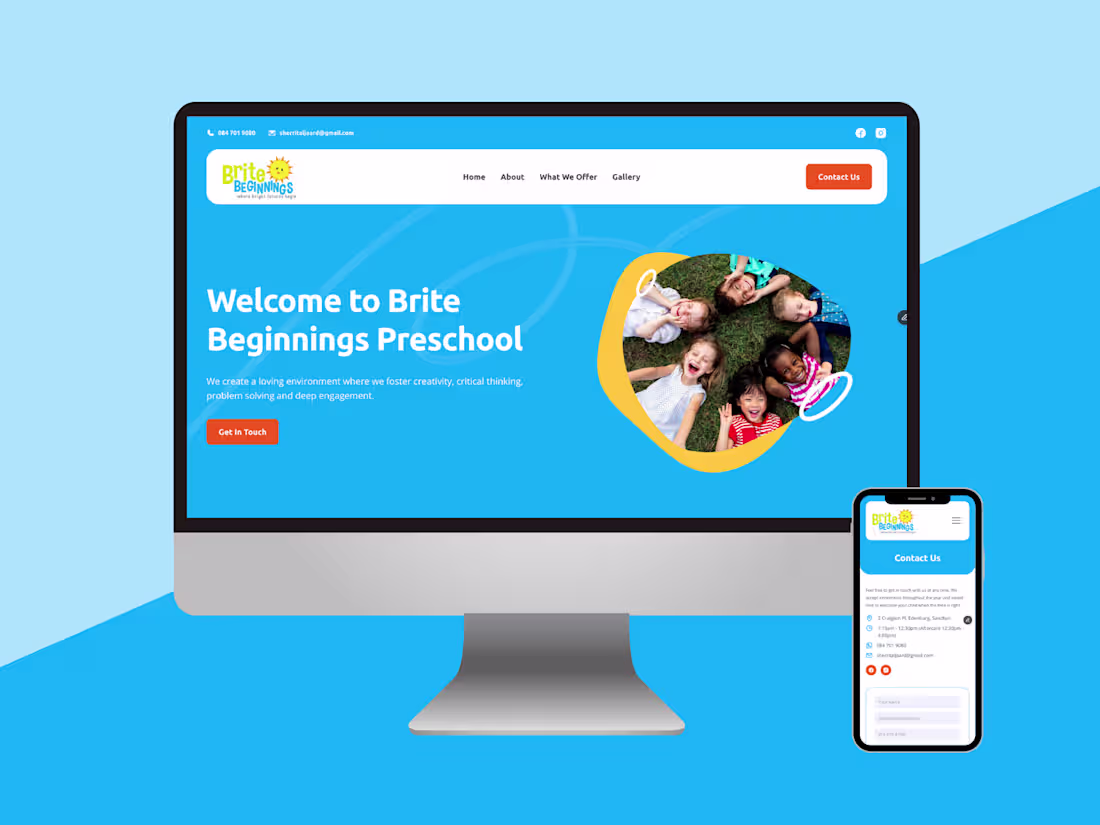 Cover image for Brite Beginnings School - Framer Website