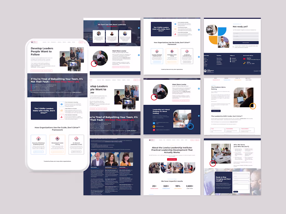 Cover image for Website Redesign for Lowisz Leadership Institute