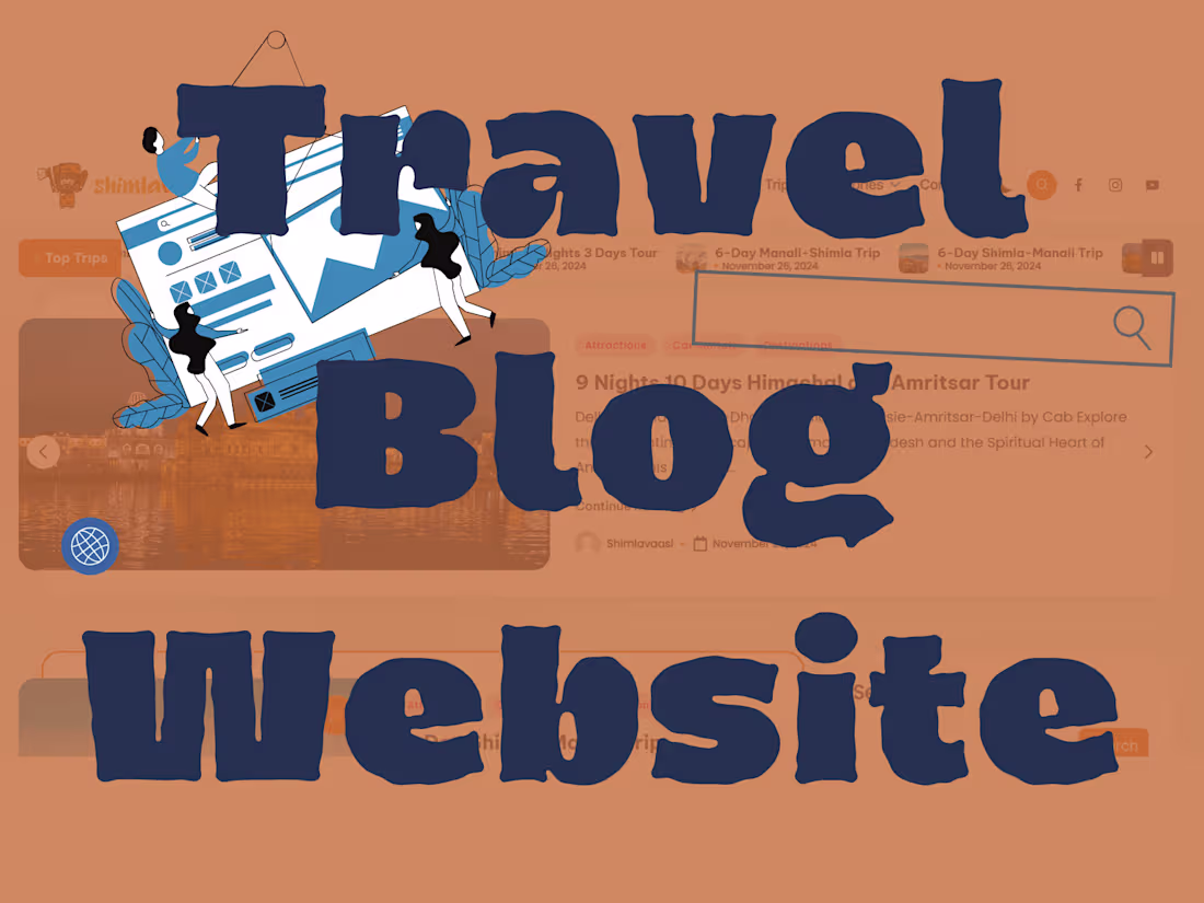 Cover image for Travel Blog Website