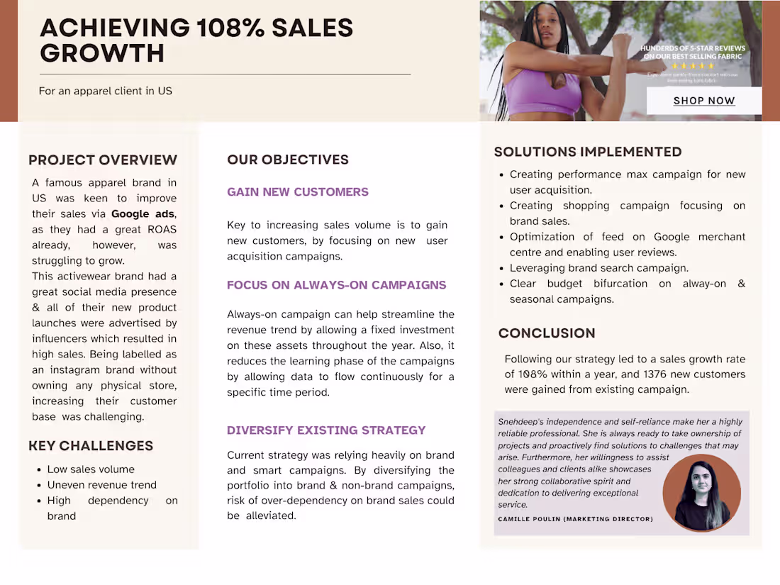 Cover image for ACHIEVING 108% SALES GROWTH