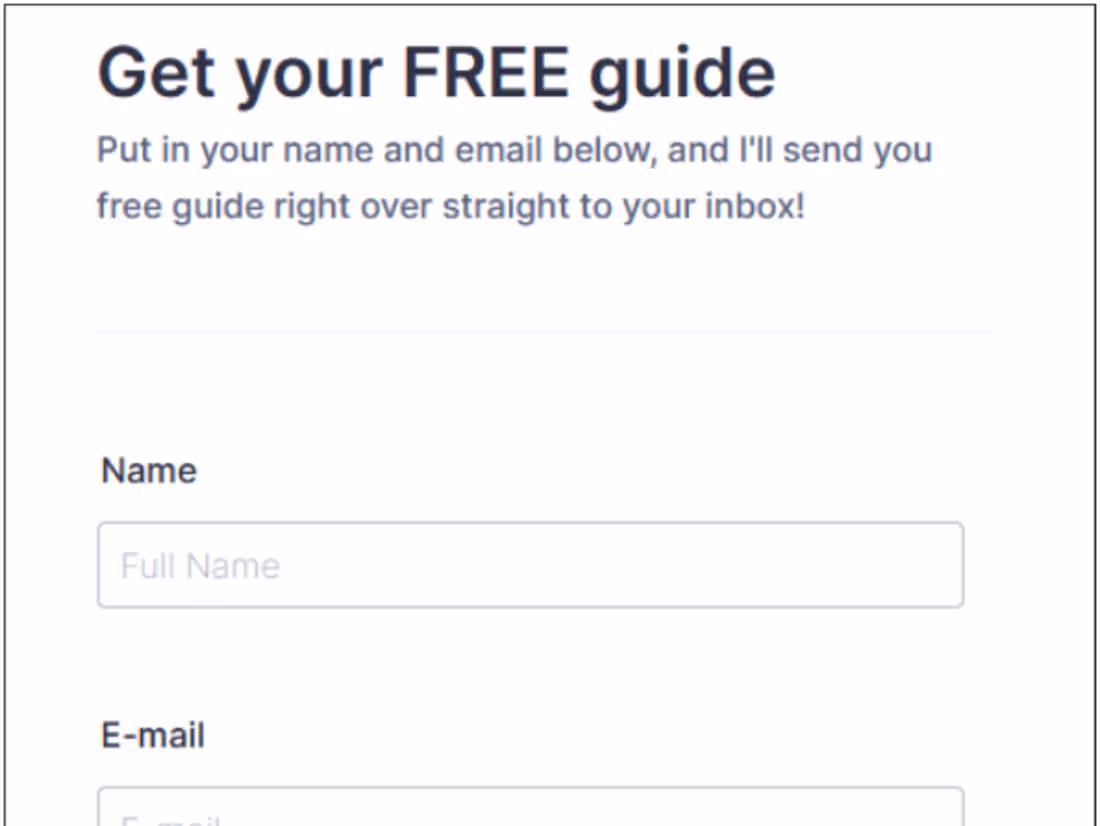 Cover image for One Page Website Copywriting
