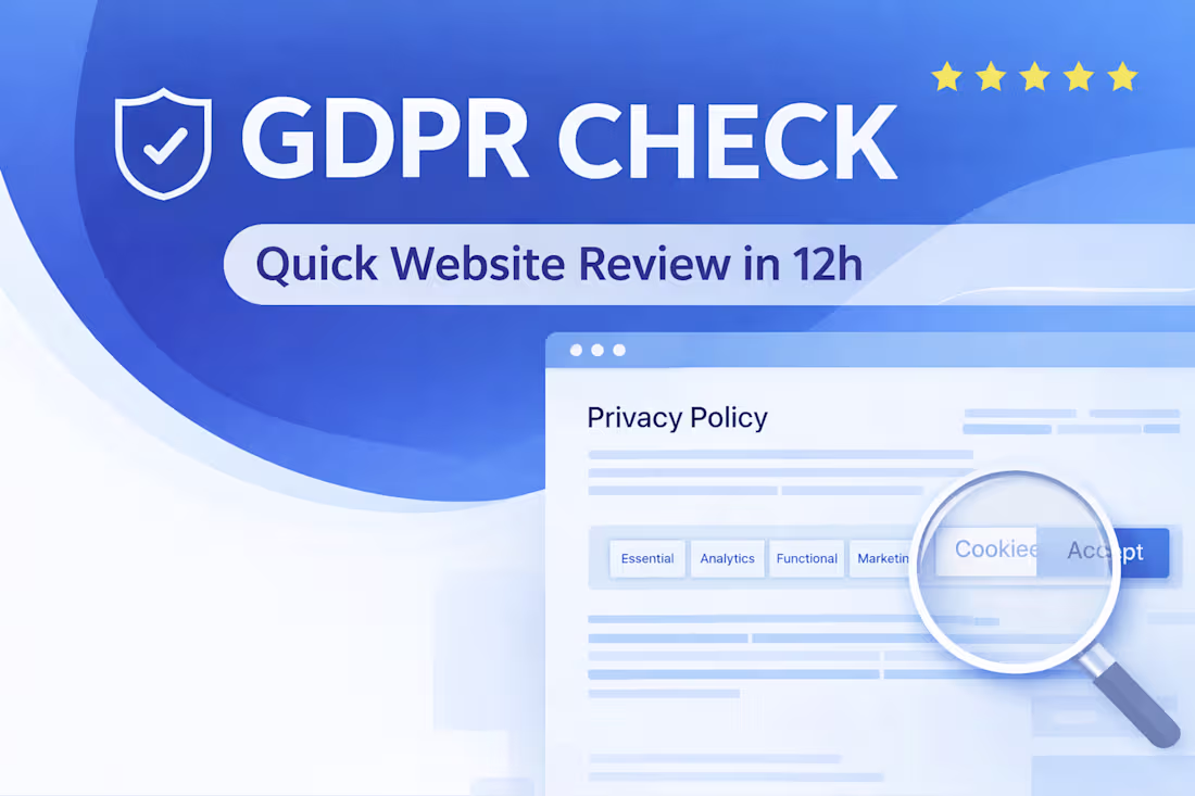 Cover image for Quick GDPR Check for Your Website in 12 Hours