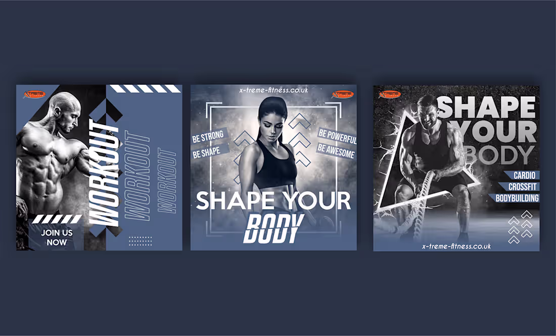 Cover image for Social Media Design's for Xtreme Sport Center on Behance