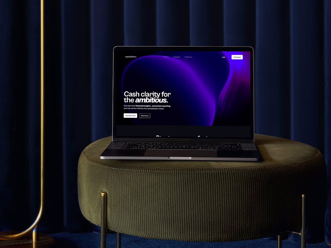 Cover image for CapitalFlow Landing Page Design