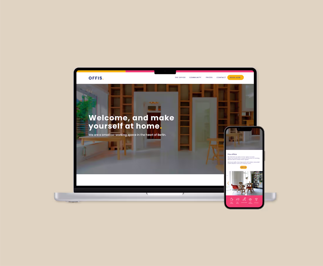 Cover image for OFFIS, Coworking Space | UI Design