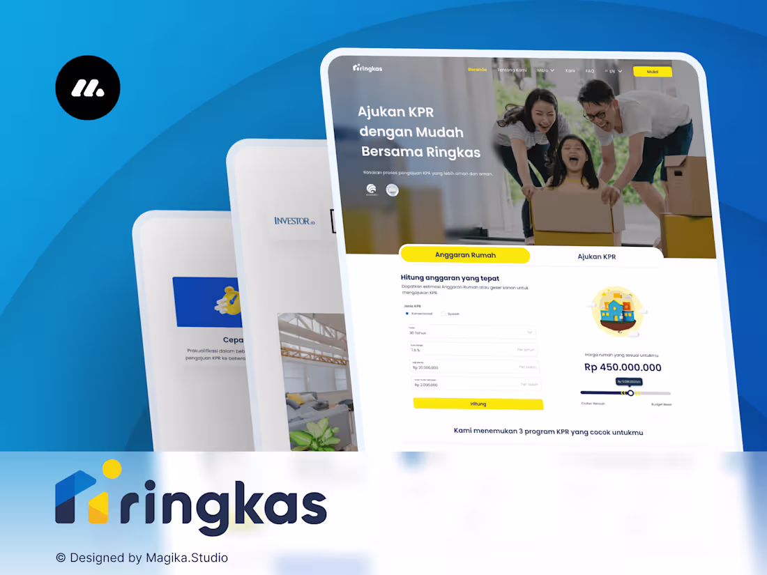 Cover image for Ringkas' Website Design