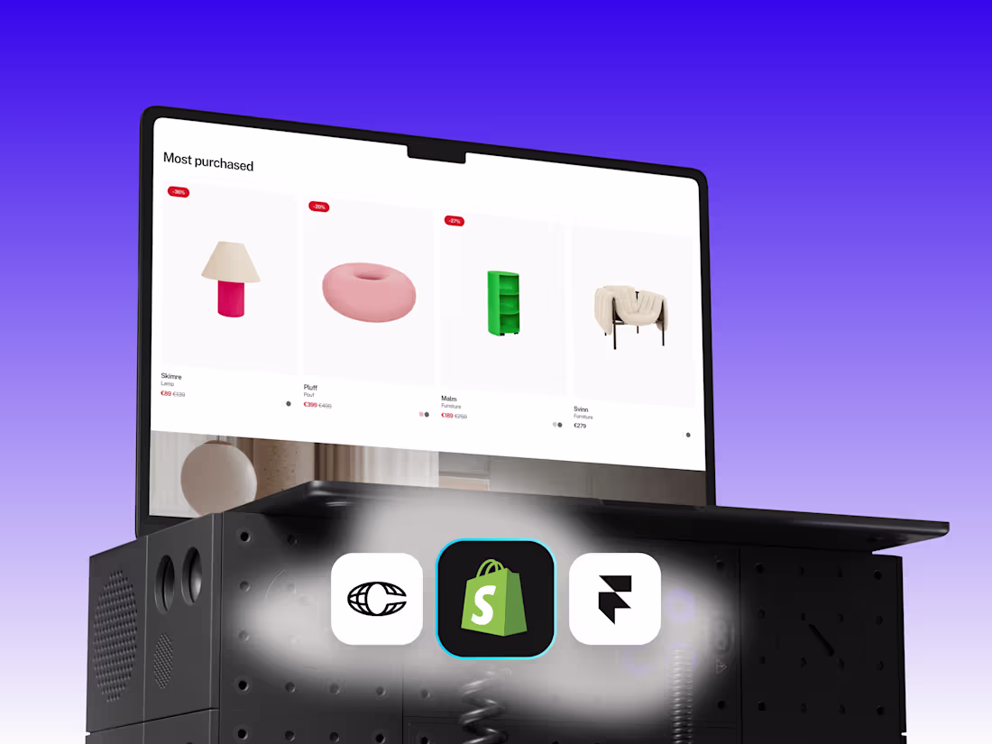 Cover image for Framer eCommerce website made for Scandinavian furniture brands