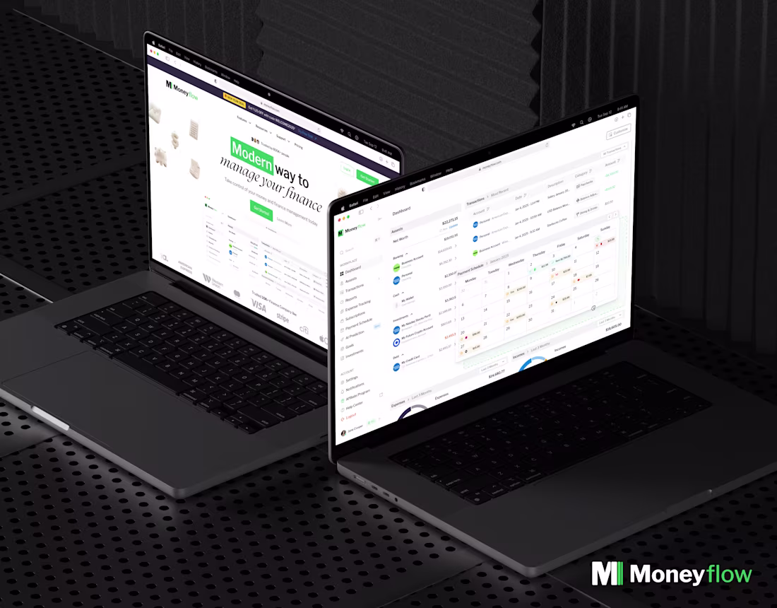 Cover image for Moneyflow: Personal Finance Management Platform, UX/UI Design