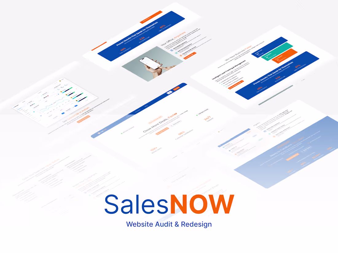 Cover image for SalesNOW - Website Audit & Redesign